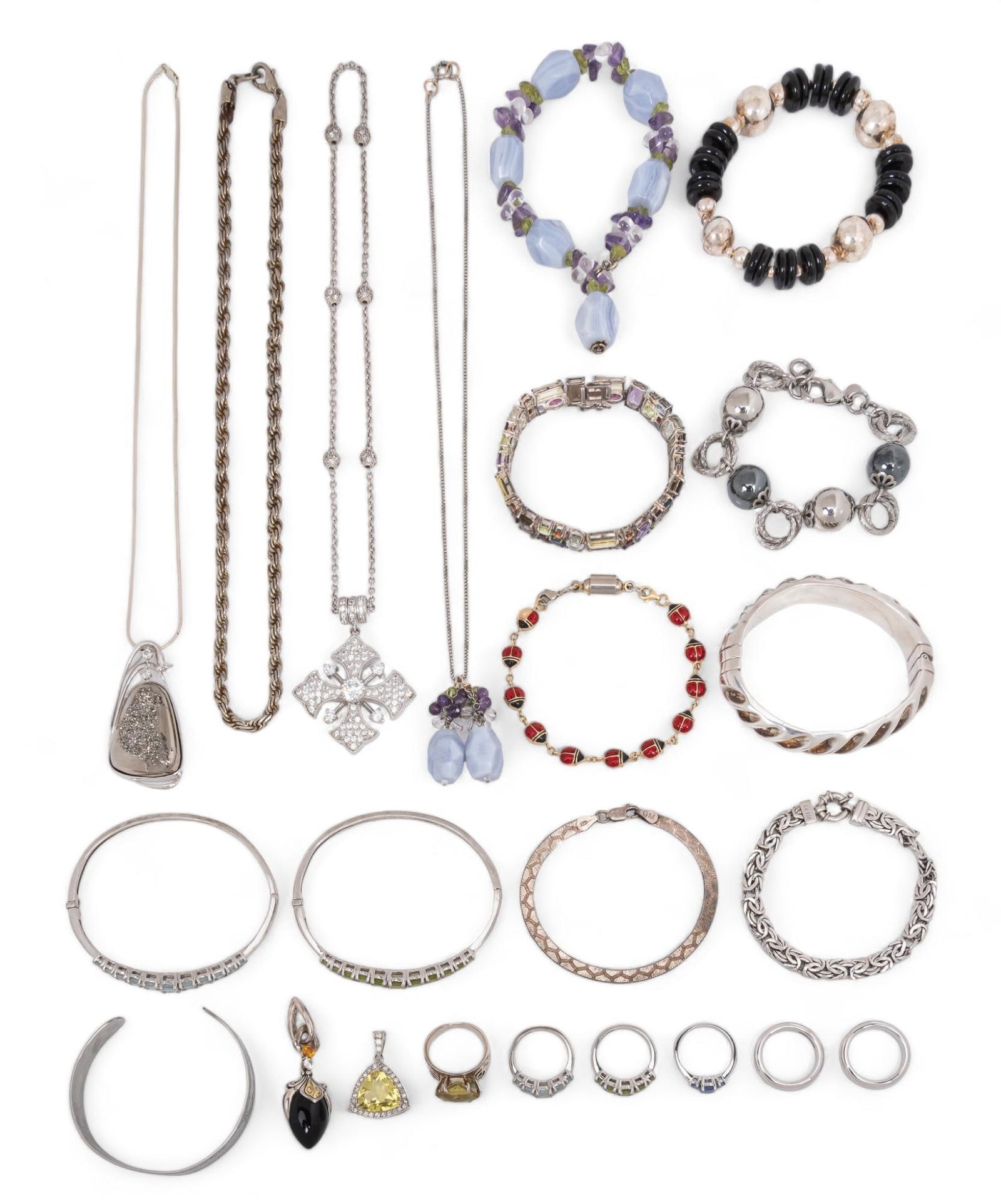 Collection of Silver Costume Jewelry (1 of 13)