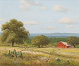 Porfirio Salinas, Landscape with Red Barn