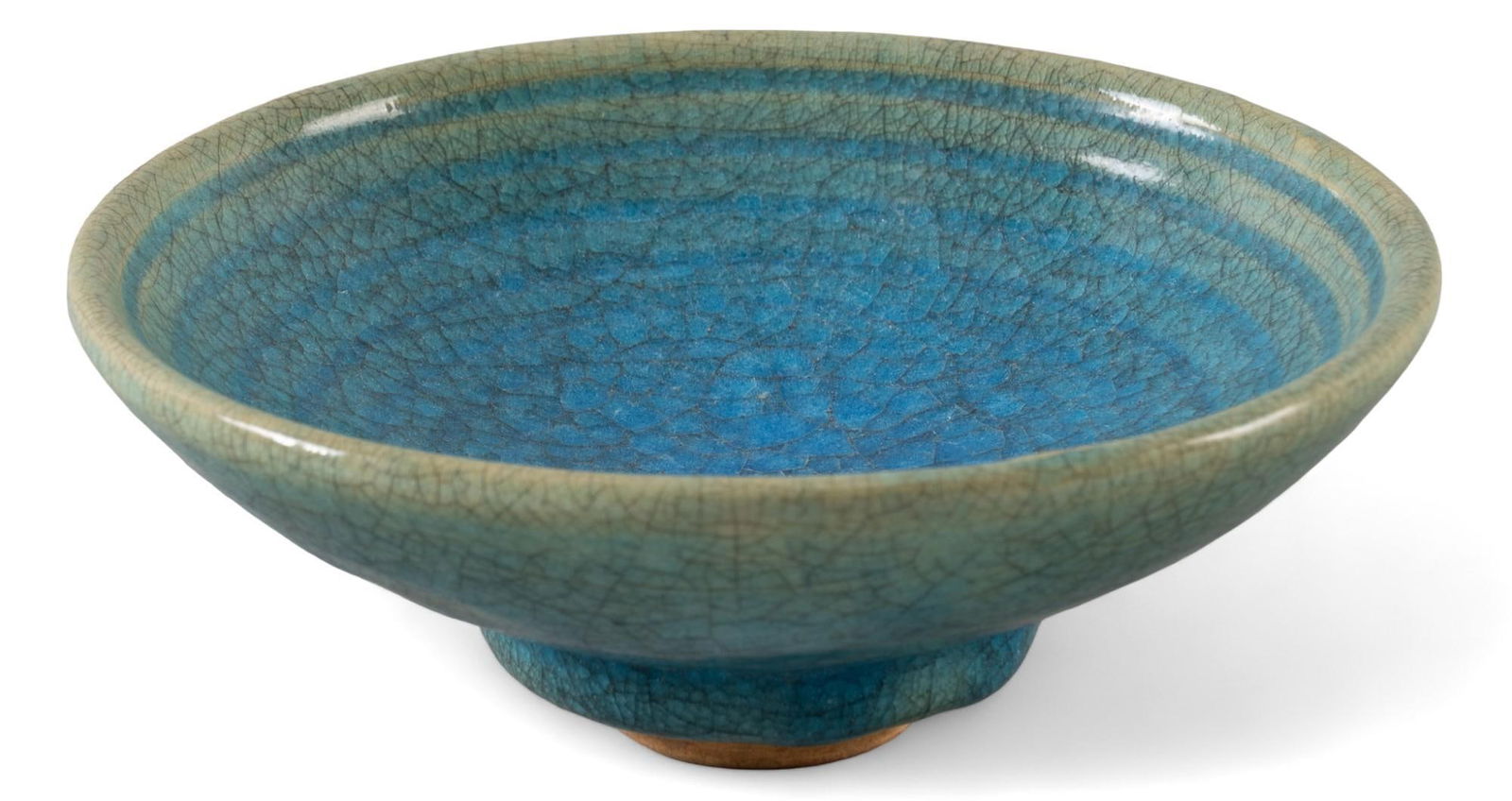 Harding Black, Turquoise Crackle Glaze Bowl, 1944 (1 of 5)