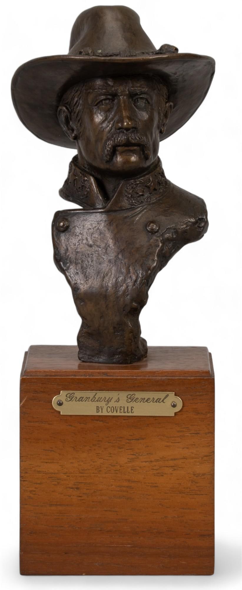 Covelle Jones, "Granbury's General", 1985: Covelle Jones (Texas, b. 1936; Texas State Artist 1984-1985), "Granbury's General", 1985, ed. num 1982 from an open edition height 9 in. x width 3 in. x depth 2.5 in. Shipping available fo