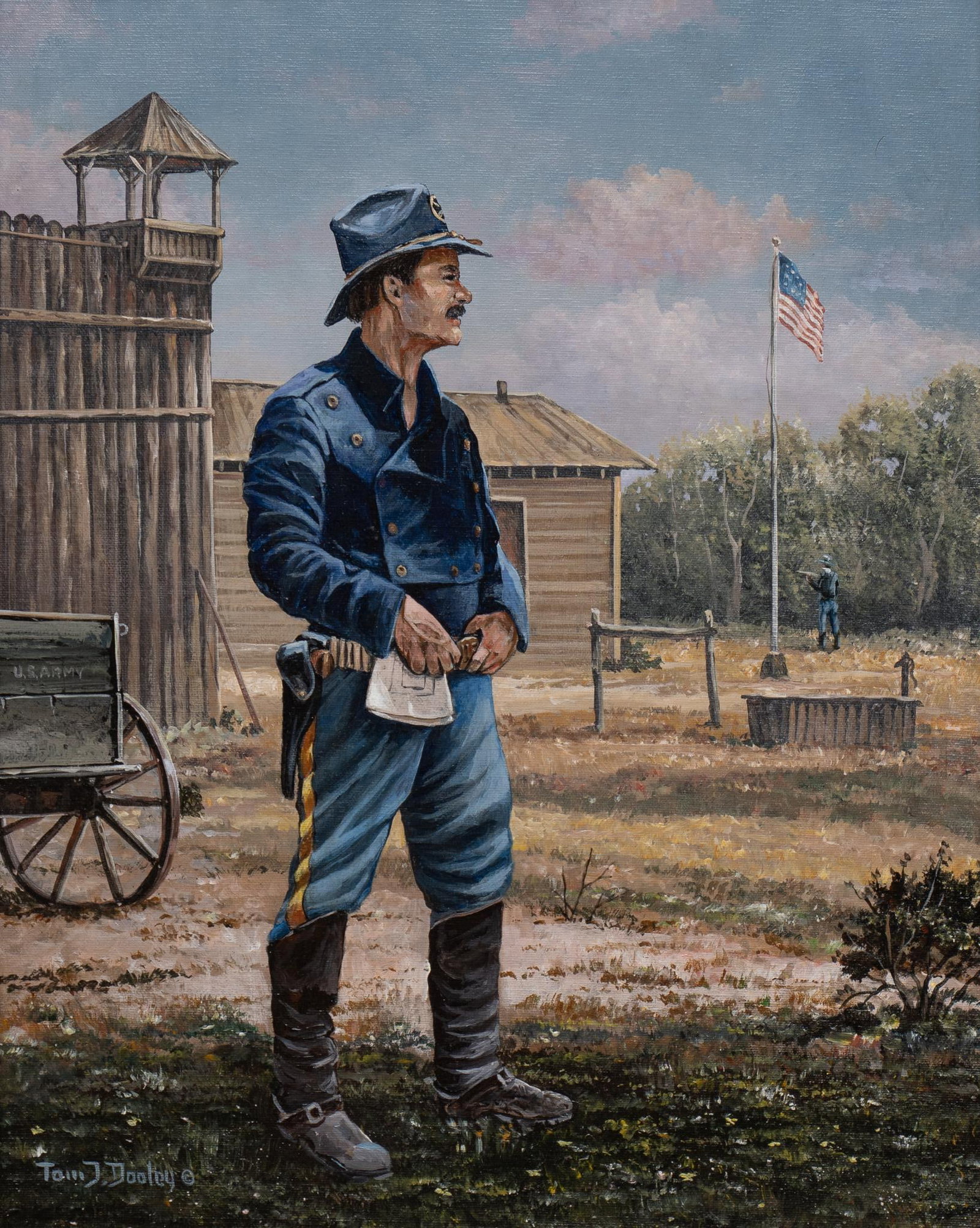 Tom Dooley, "Trails I've Traveled": Tom Dooley (Colorado, 1942-2010), "Trails I've Traveled", oil on canvas sight: 20 x 16 in., frame: 32 x 28 in. Shipping available for this lot through our partner 4CL; please request a shi