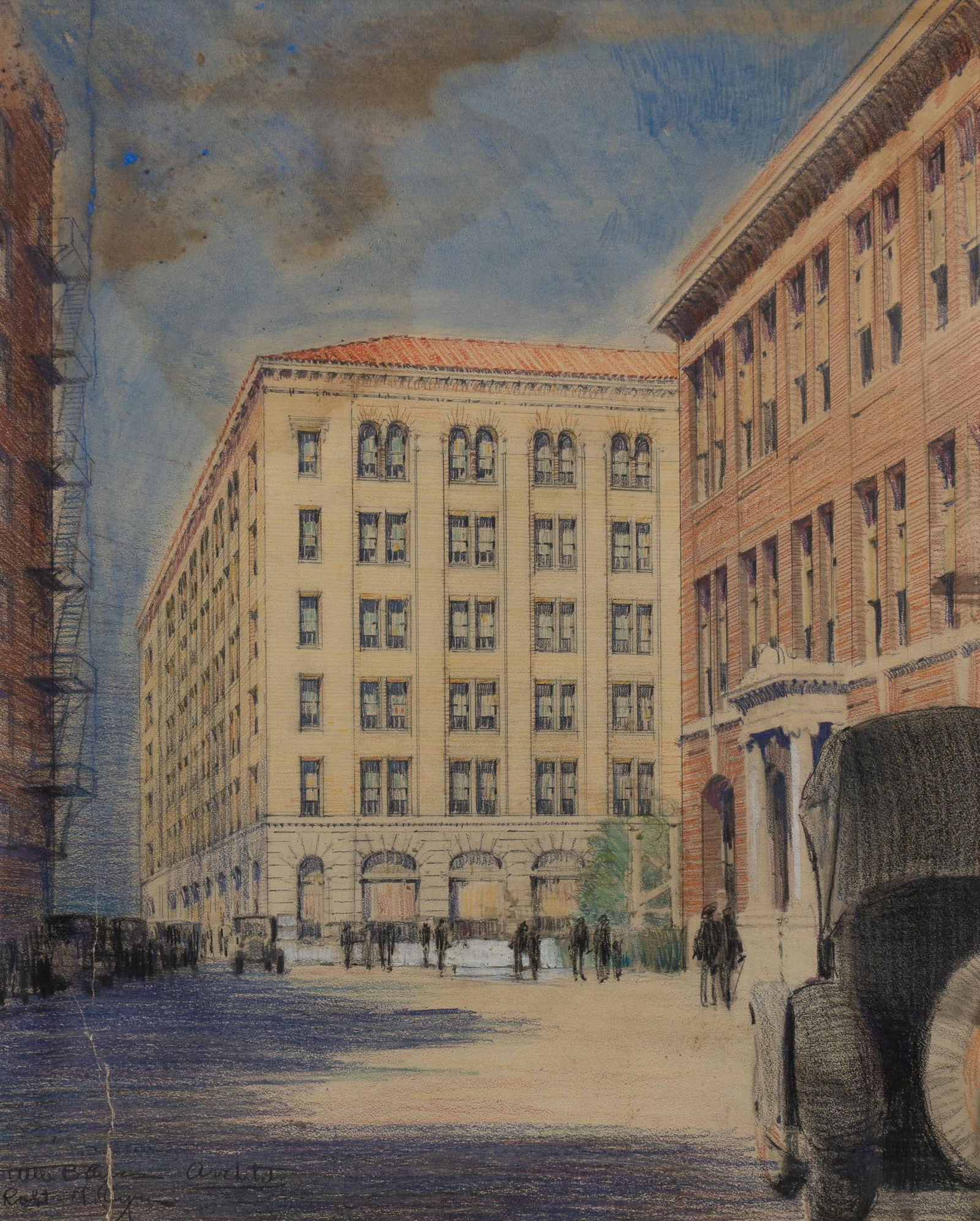 Atlee B. Ayres, City Street Corner (1 of 4)