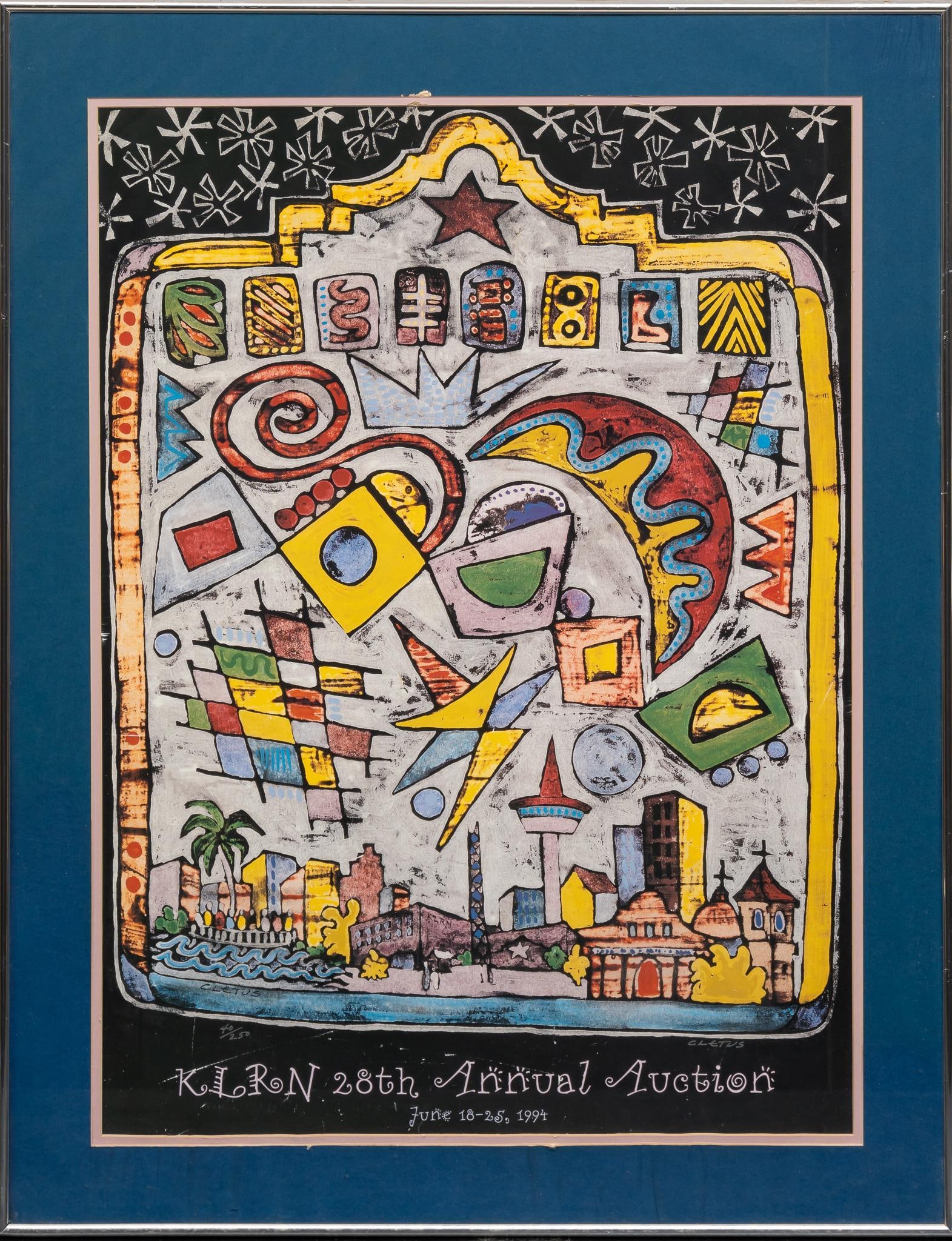 Brother Cletus Behlmann, KLRN 28th Annual Auction Poster, ed. 40/250 (1 of 5)