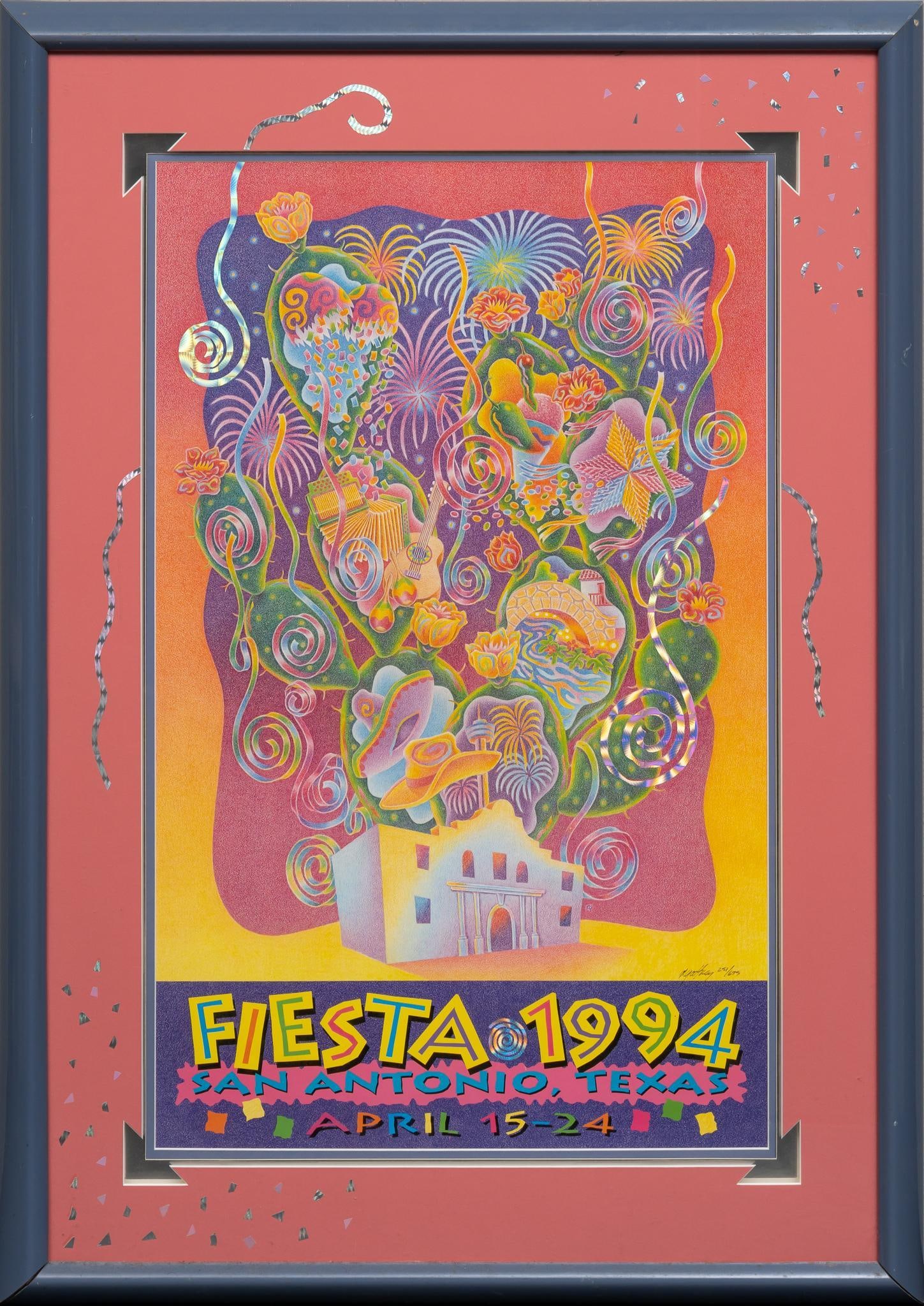 Raymond Ortiz Godfrey, Fiesta 1994 Poster, ed. 251/675 (1 of 5)