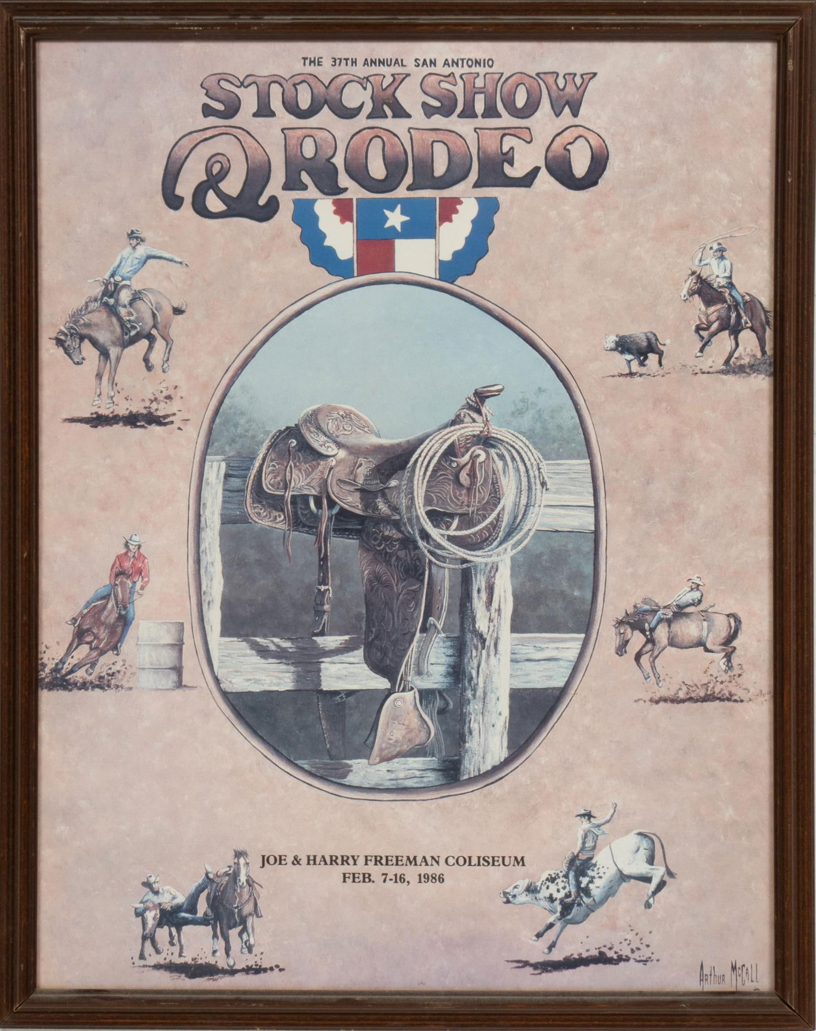 37th San Antonio Stock and Rodeo Show Poster (1 of 4)