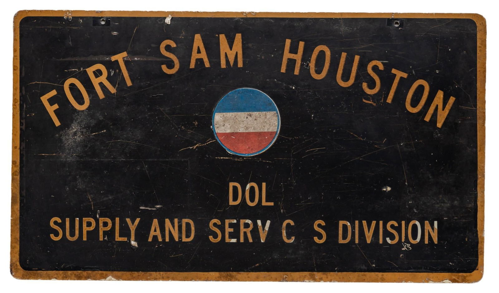 Fort Sam Houston Supply and Services Sign (1 of 7)