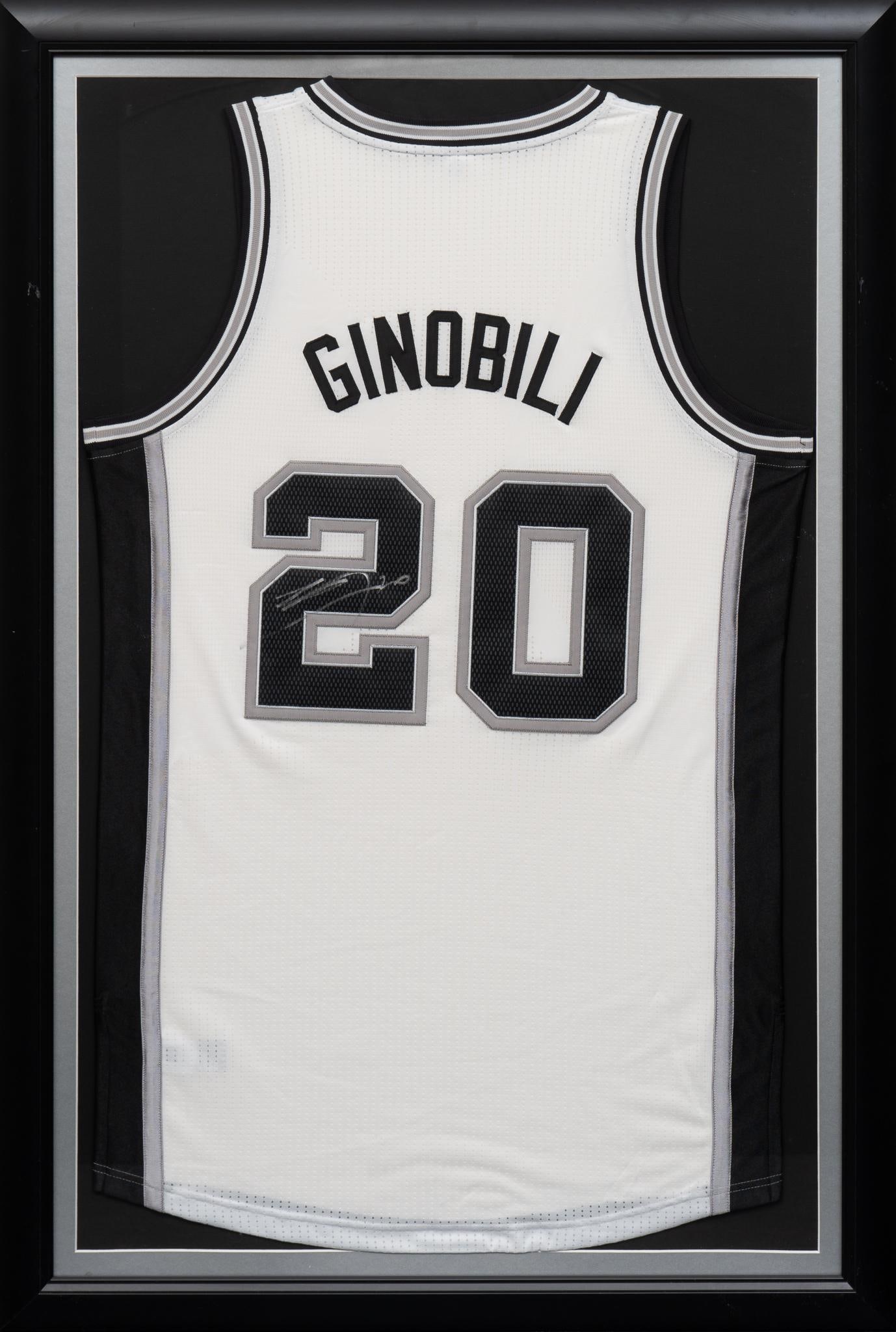 Manu Ginobli, Signed San Antonio Spurs (San Antonio, TX) Jersey (1 of 3)