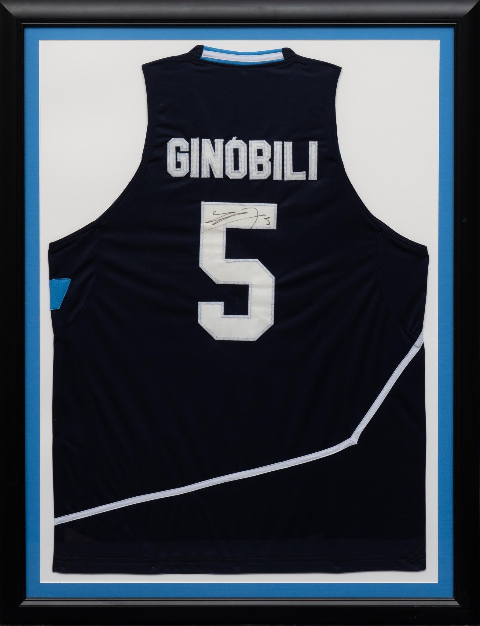 Manu Ginobli Signed San Antonio Spurs  Jersey (1 of 3)