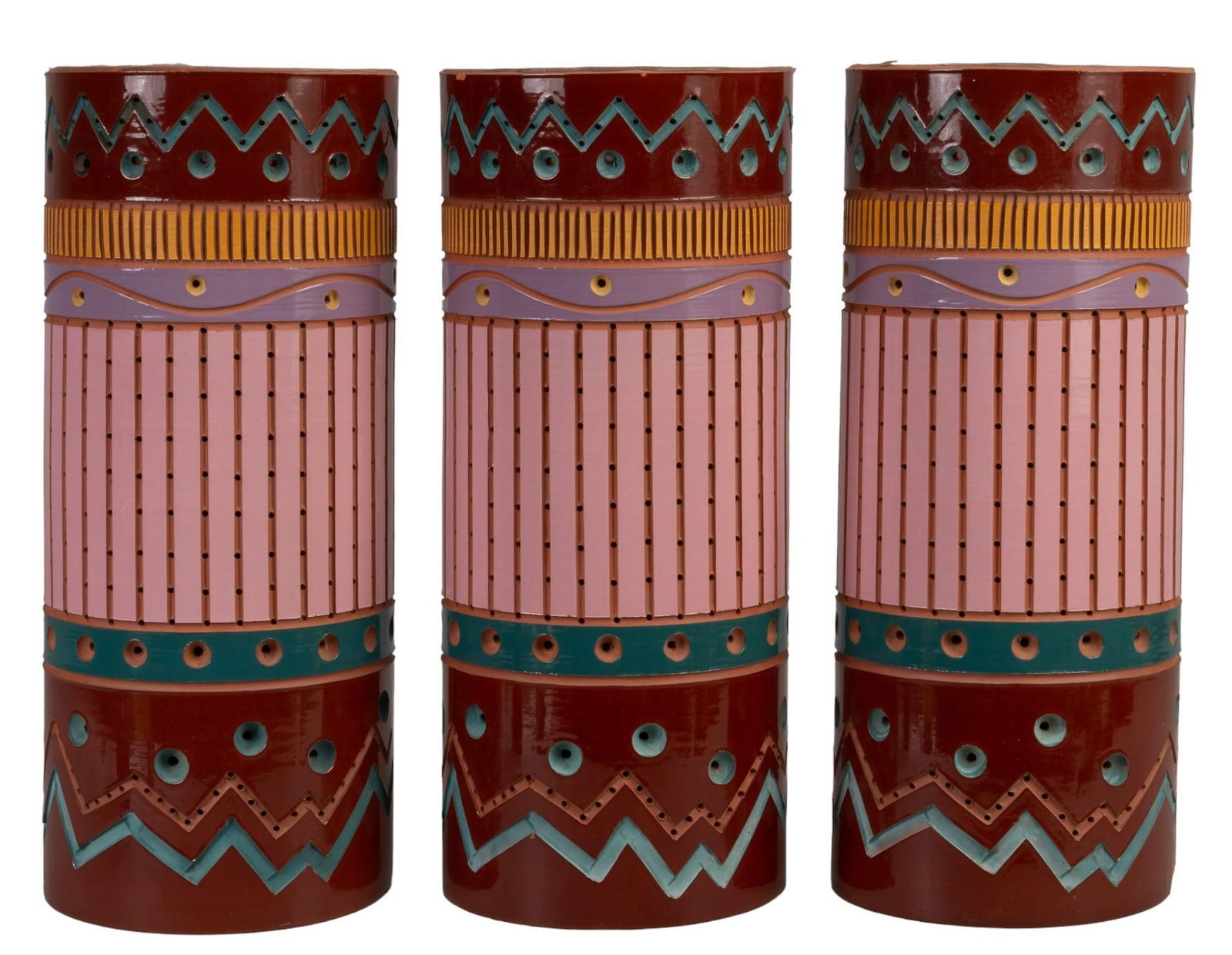 (3) Beaumont Mood (San Antonio, TX) Ceramic Light Sconces (1 of 10)