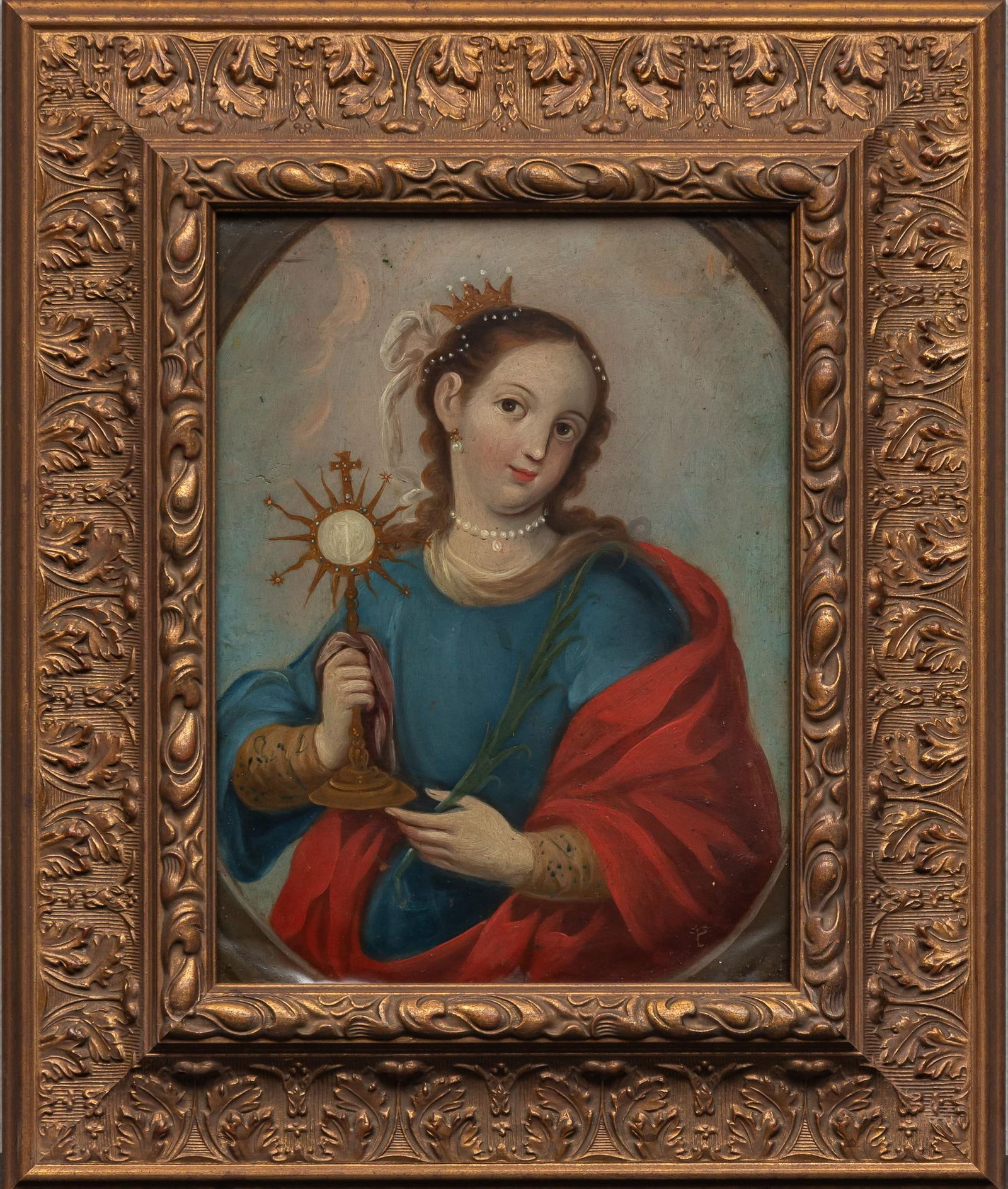 19th C. Mexican Retablo, Santa Barbara (1 of 5)