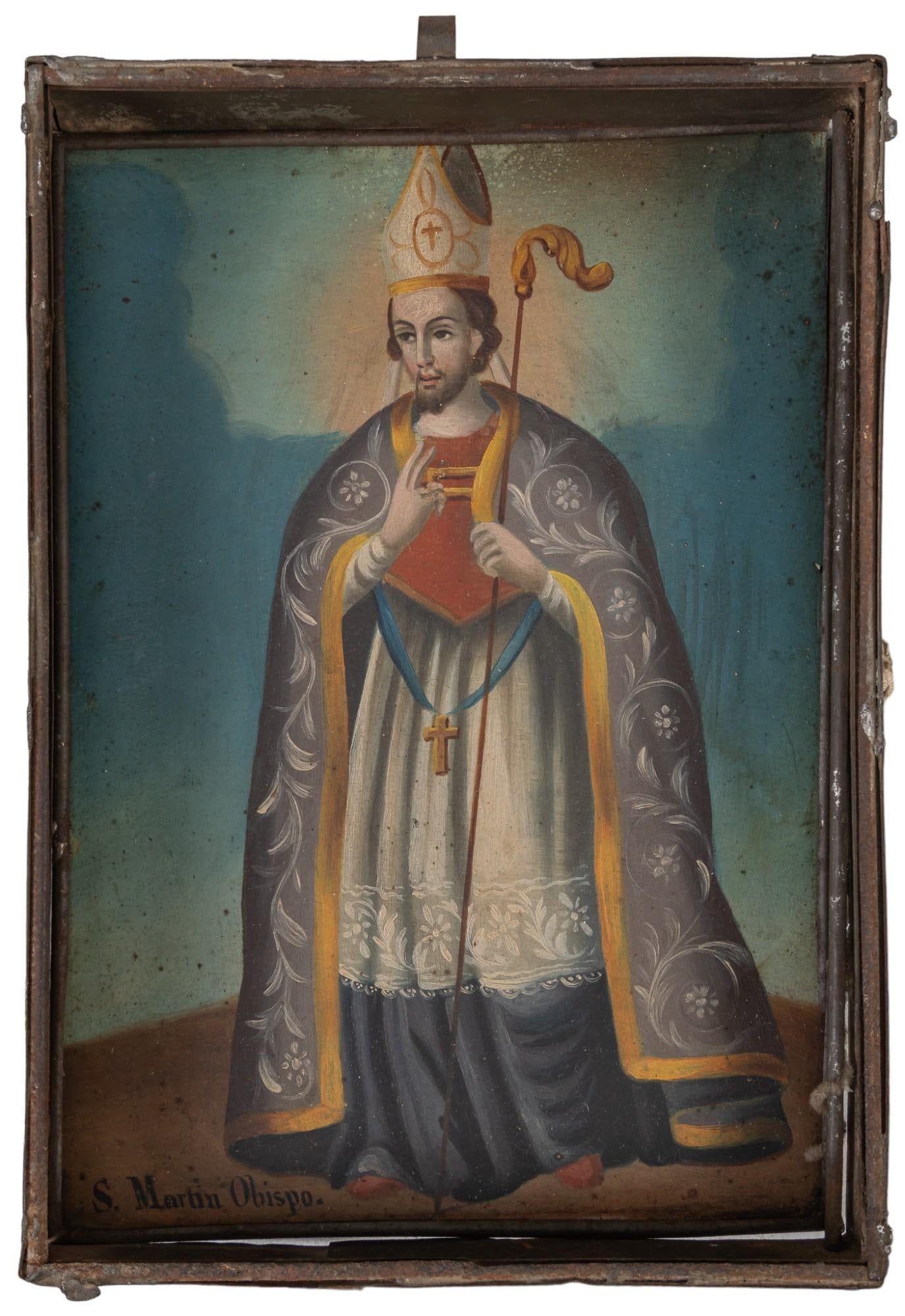 19th C. Mexican Retablo San Martino Bismo (1 of 6)