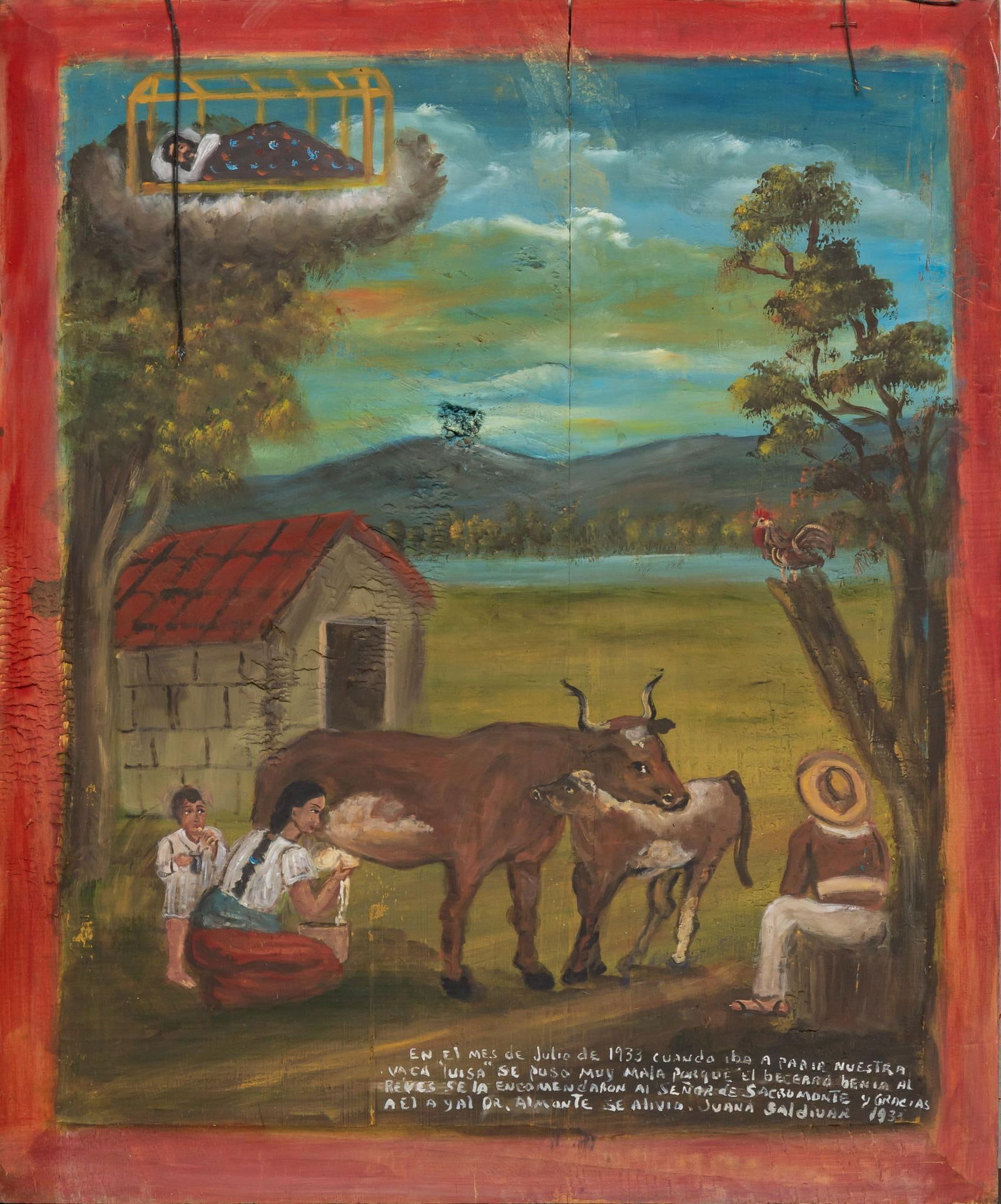 20th C. Mexican Ex-Voto, San Miguel de Allende (1 of 4)