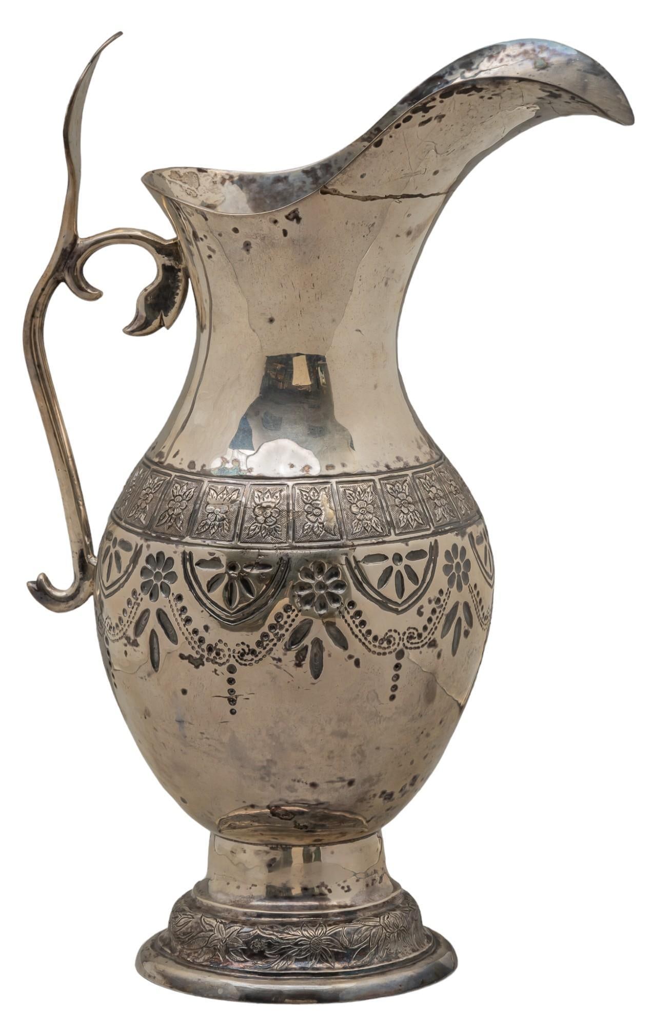 Spanish Colonial Style  Silverplate Pitcher (1 of 8)