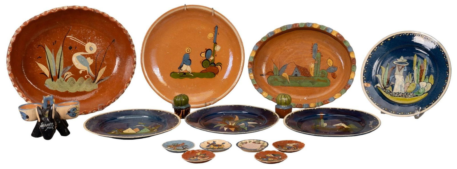 Collection of Assorted Talaquepaque Ceramics (1 of 14)