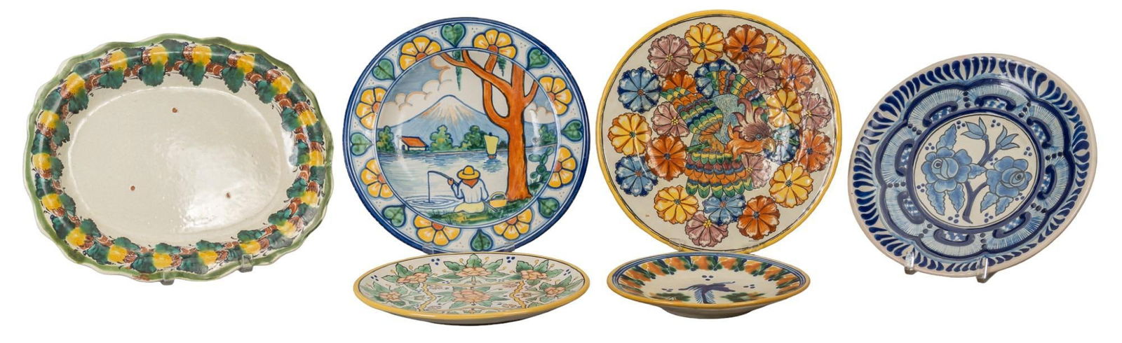 Set of (6) Folk Art Plates (1 of 16)