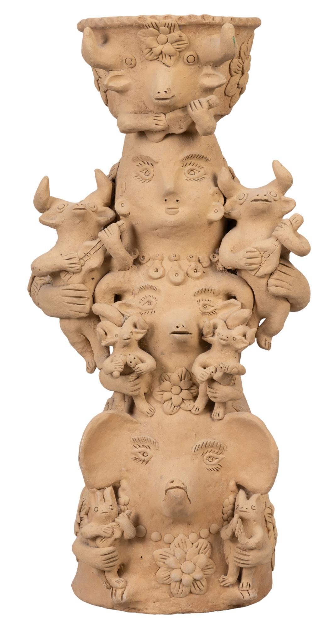 Teodora Blanco Figural Ceramic Vase (1 of 10)