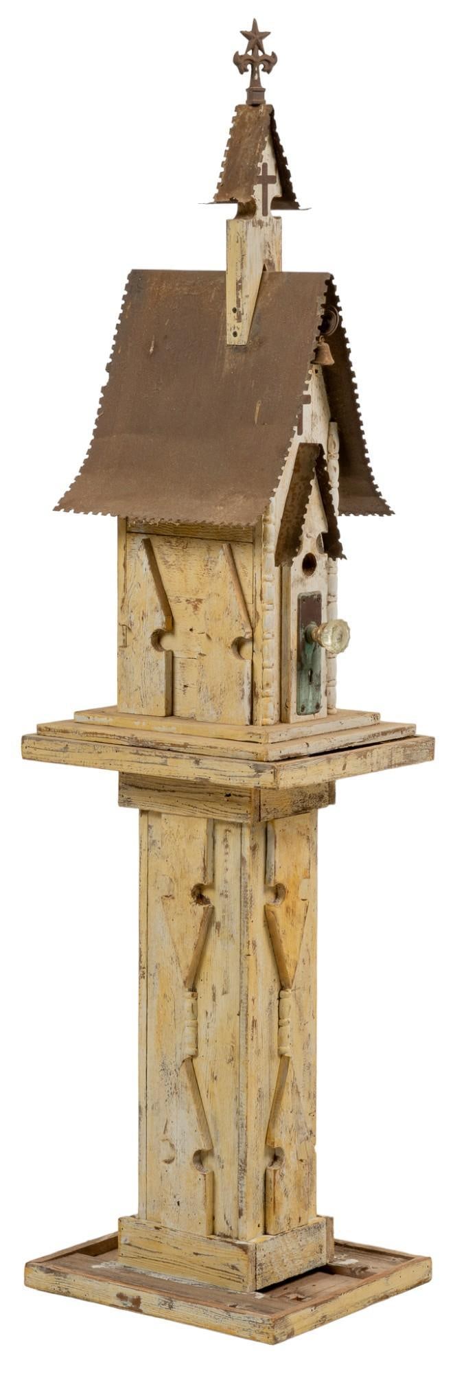 Vintage Church Mission Birdhouse (1 of 6)