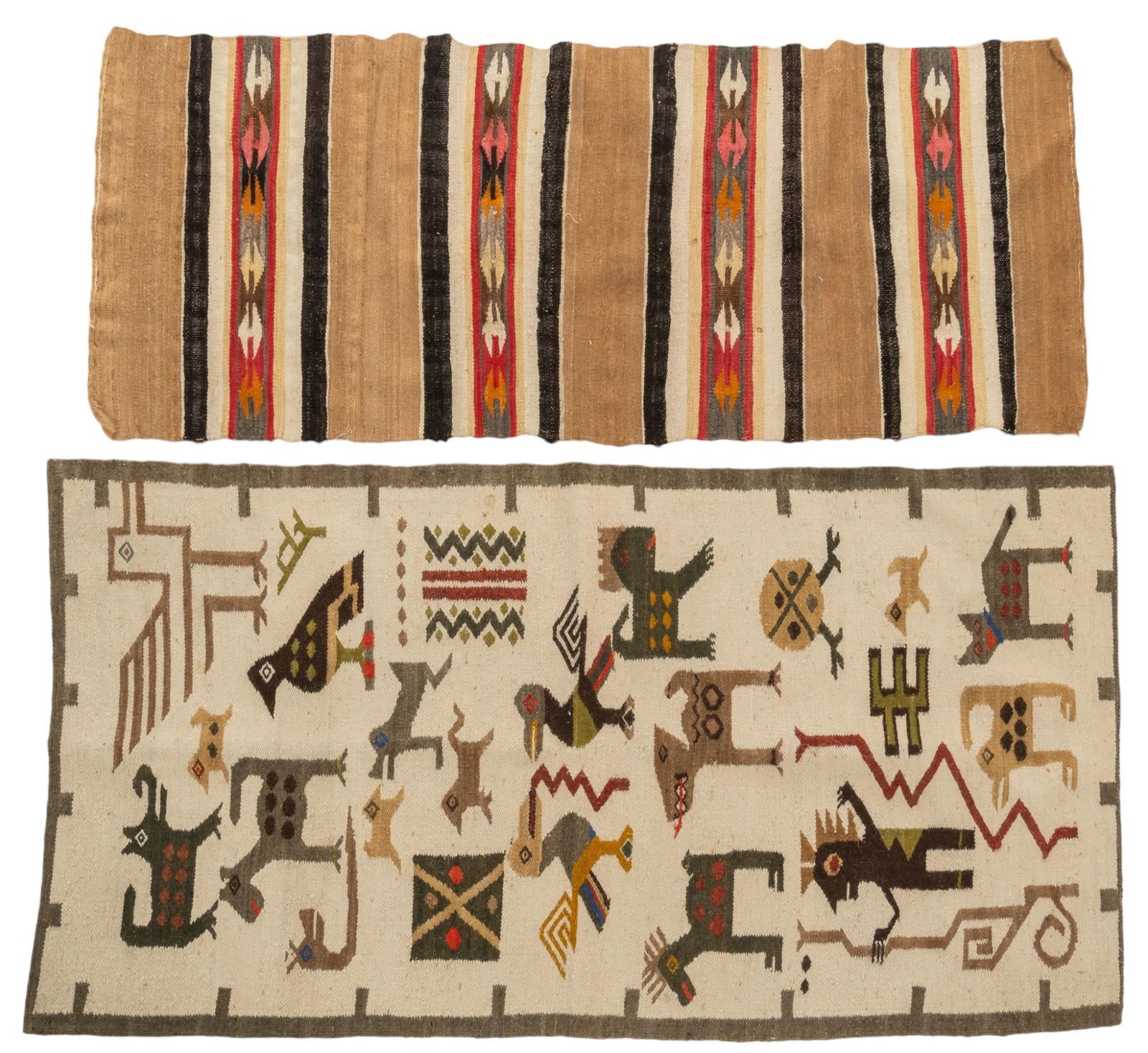 (2) Mexican Woven Blankets (1 of 5)