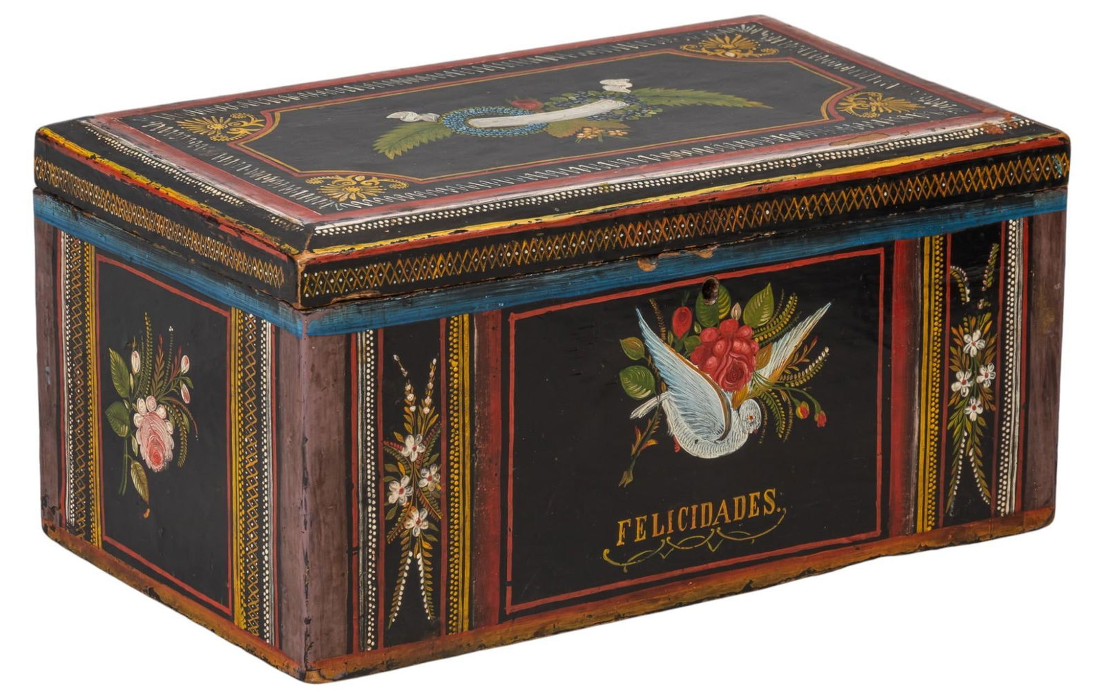 20th C. "Felicidades" Memory Box (1 of 9)