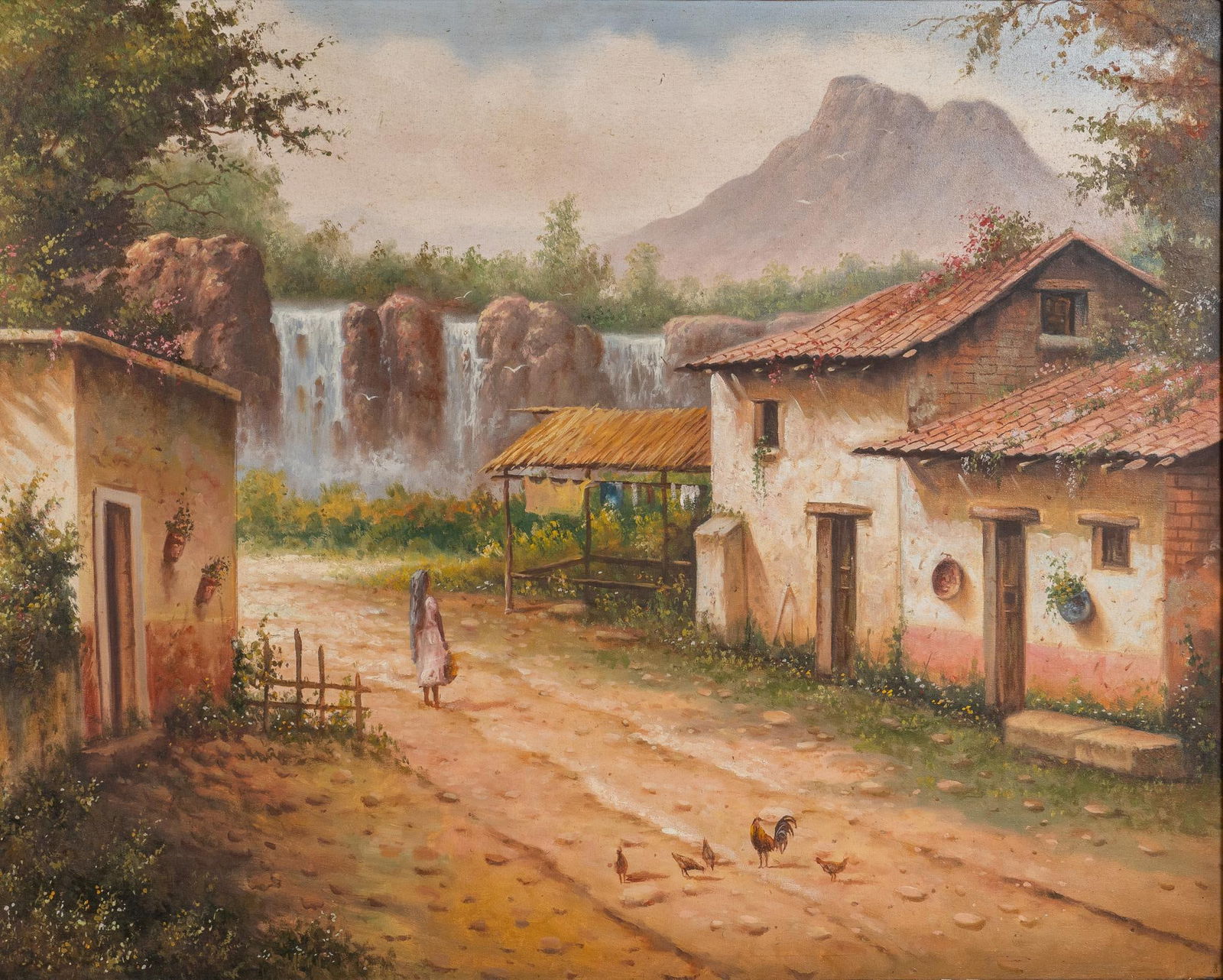 Puebla Waterfall, Oil on Canvas (1 of 9)