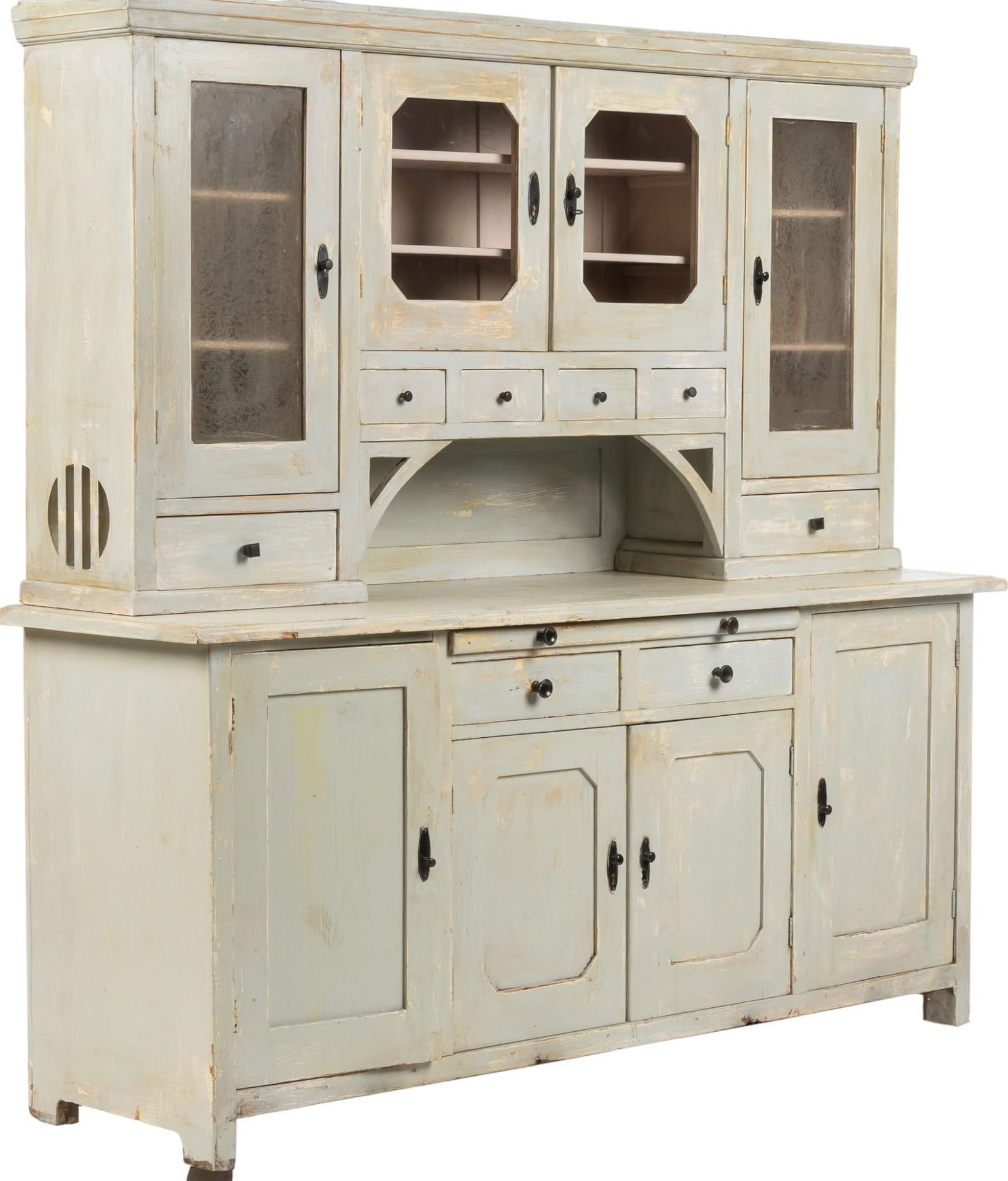 Rustic Painted Kitchen Hutch (1 of 6)