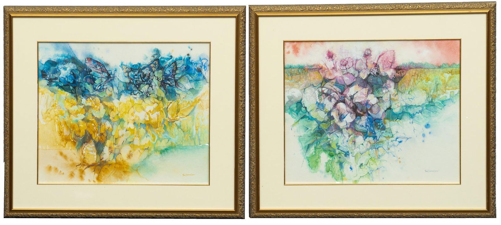 Fred Samuelson, (2) Abstract Paintings (1 of 6)