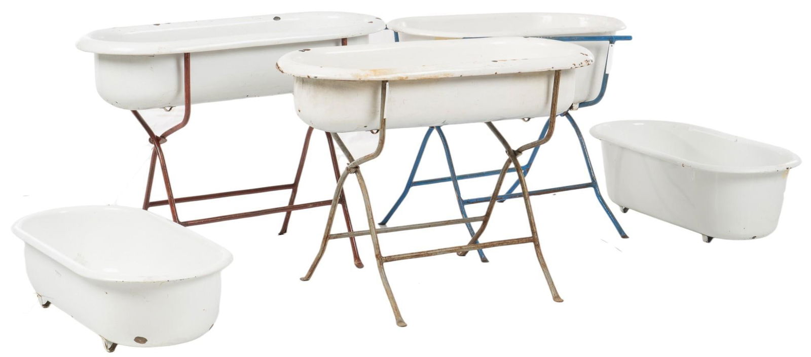 Collection of (5) Enamel Bathtubs (1 of 5)
