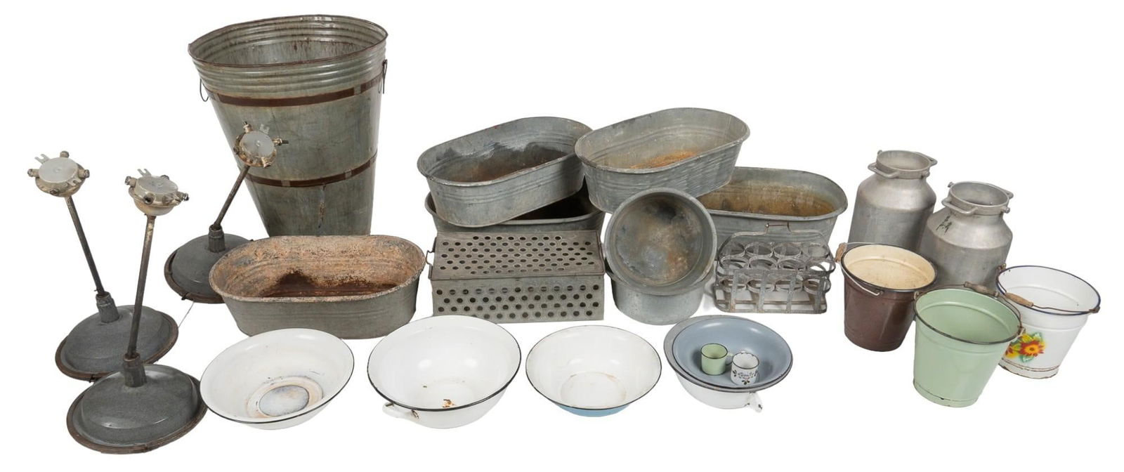 Collection of Galvanized Items (1 of 10)