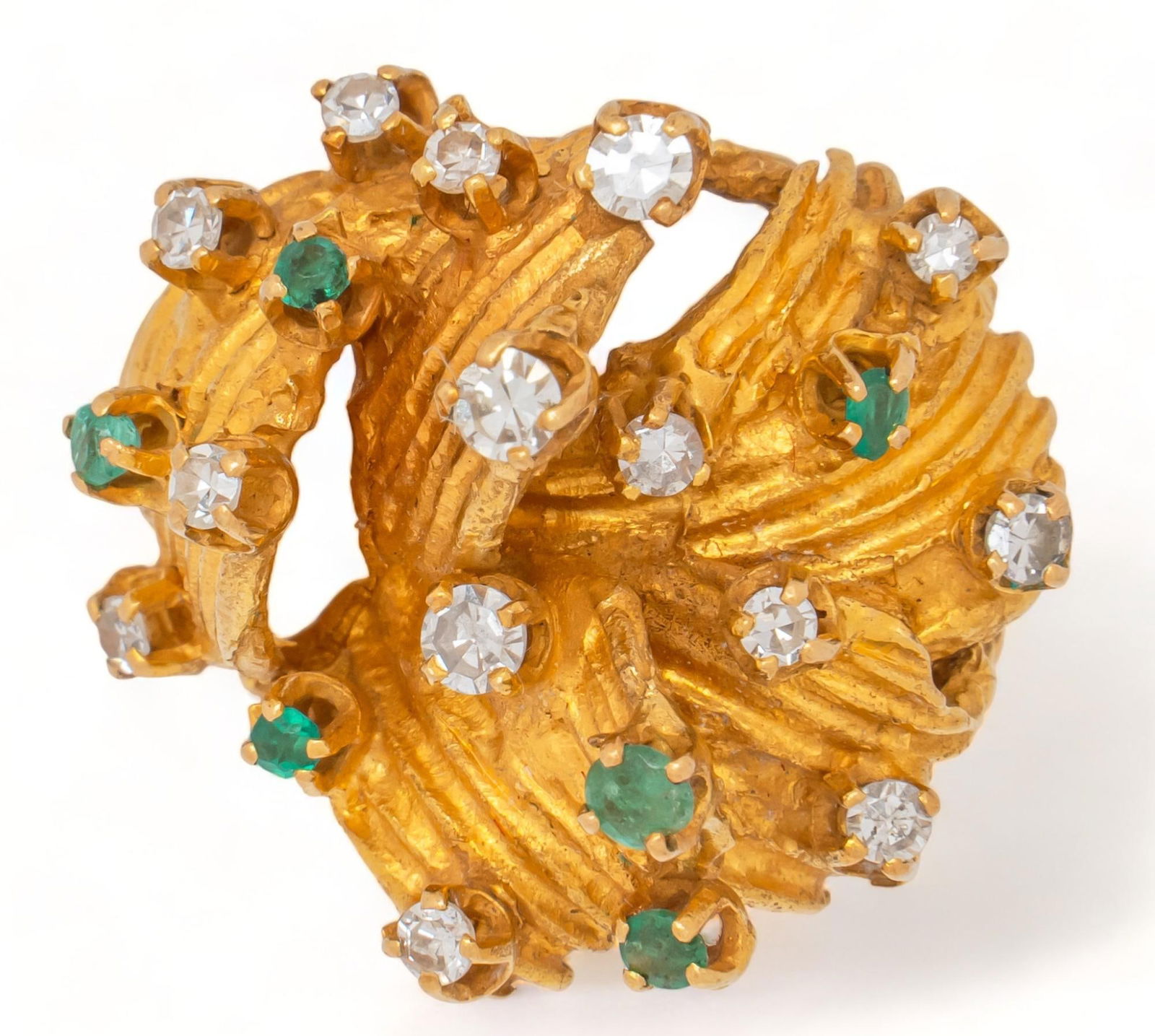 Vikki Carr | 18K Emerald and Diamond Ring (1 of 5)