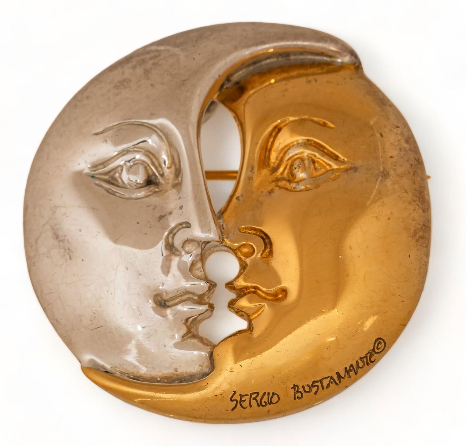 Vikki Carr | Sergio Bustamante Sterling Silver Moonface Pendant (1 of 5)