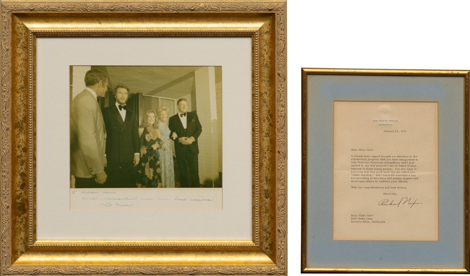 Vikki Carr | Richard Nixon Signed Letter & Photograph (1 of 9)