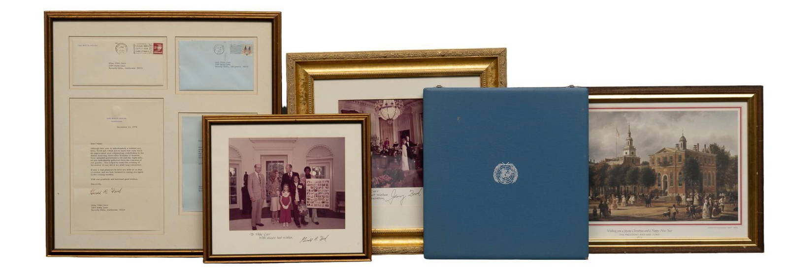 Vikki Carr Gerald Ford Signed Keepsakes Auction