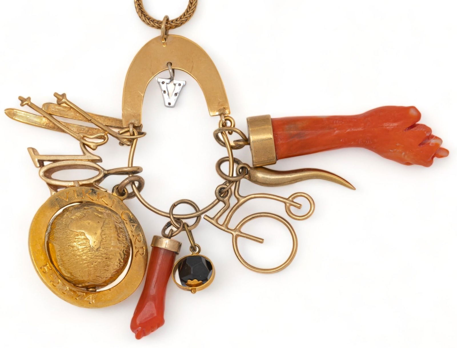 Vikki Carr | Women of the World Award Charm Gold Necklace (1 of 6)