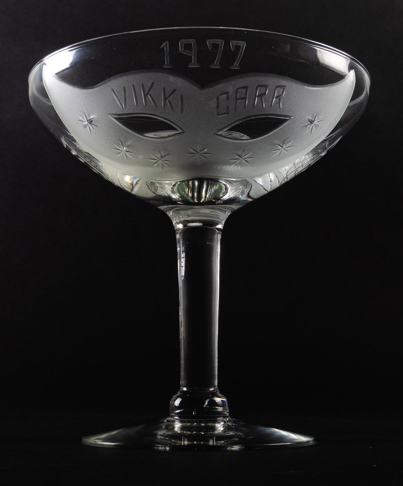 Vikki Carr | Large Engraved Coupe Glass (1 of 12)