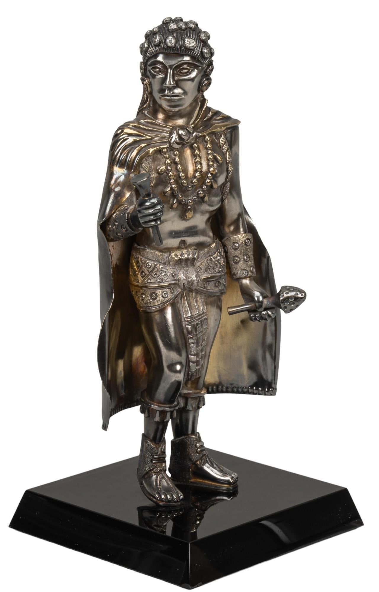 Vikki Carr | "Man God Tezcatlipoca" Mexican Sterling Silver Figurine (1 of 8)