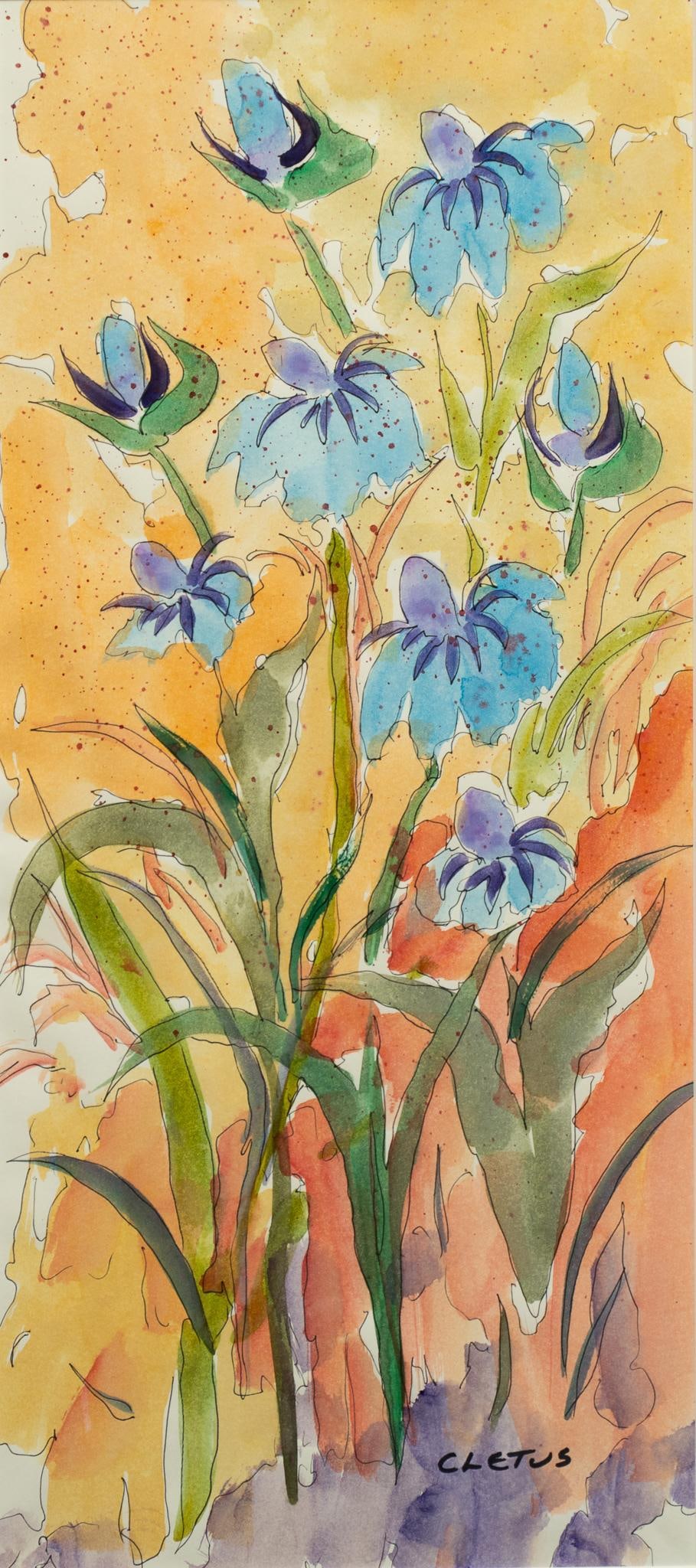 Vikki Carr | Brother Cletus Behlmann, Blue Flowers (1 of 6)