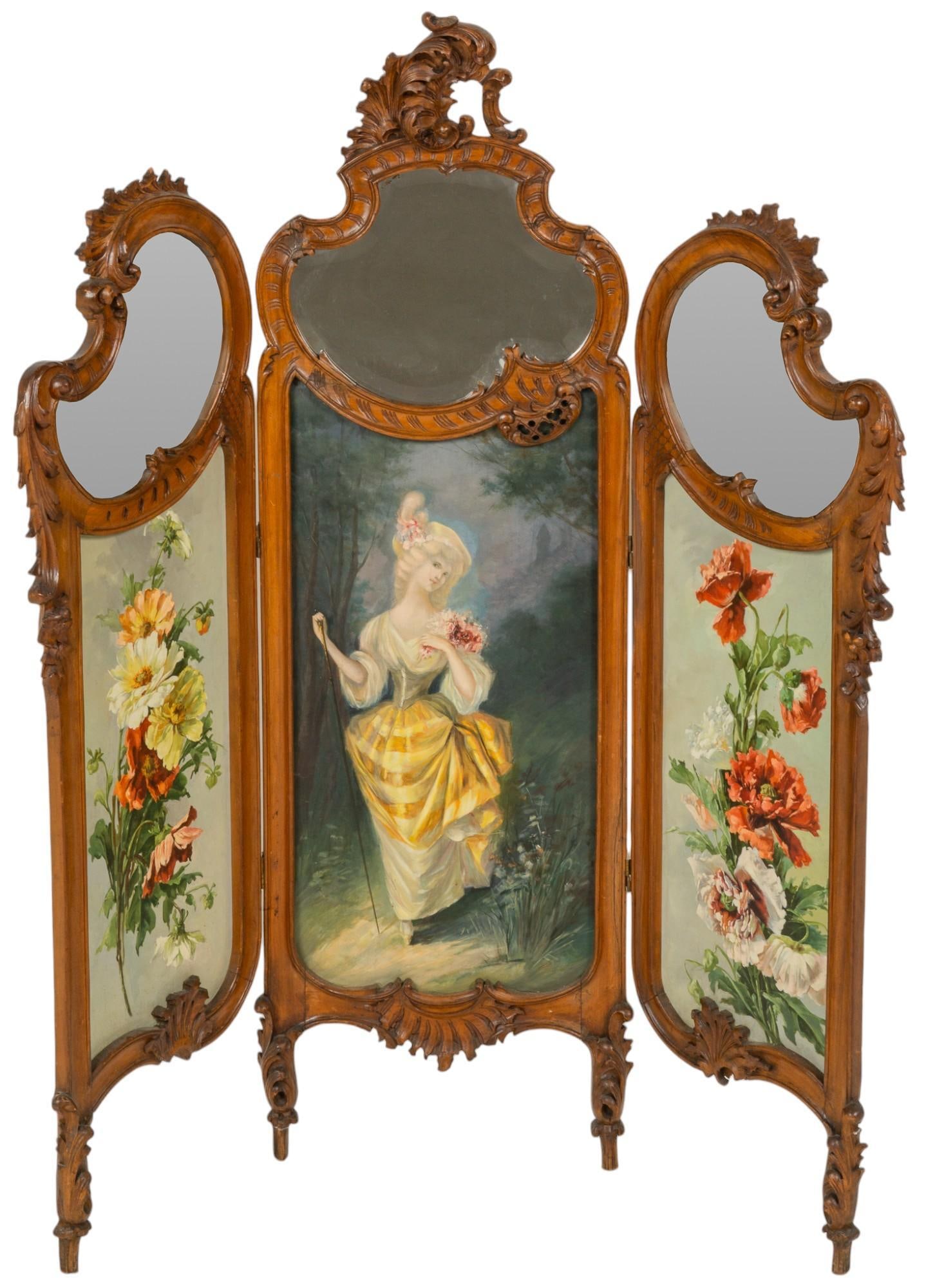 Vikki Carr | French Mirrored Dressing Screen (1 of 8)