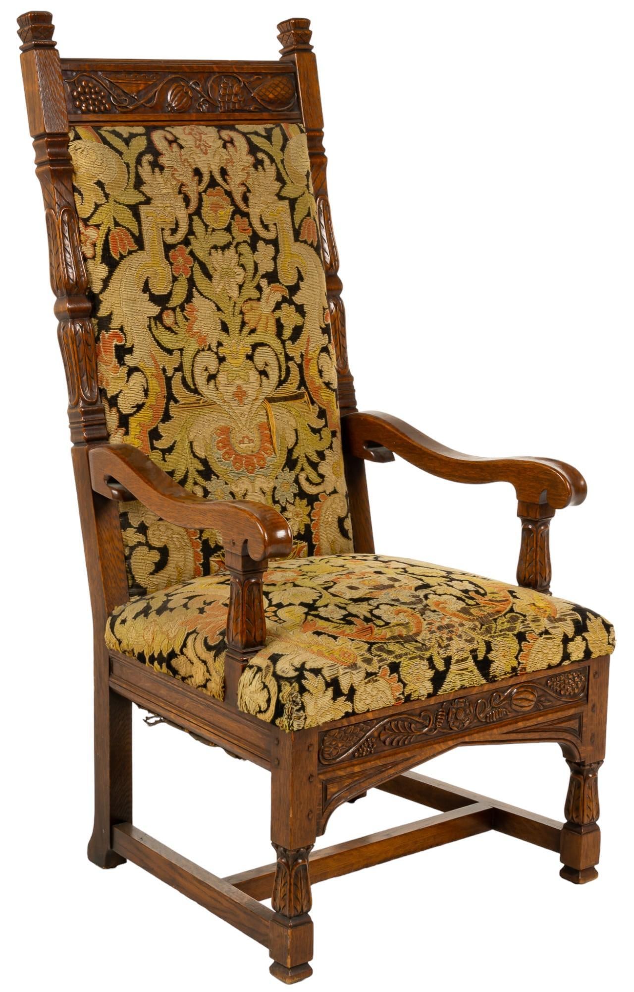 Vikki Carr | Needlepoint Fireside Armchair (1 of 10)