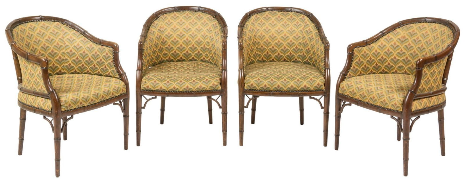 Vikki Carr | Set of (4) Barrel Back Armchairs (1 of 10)