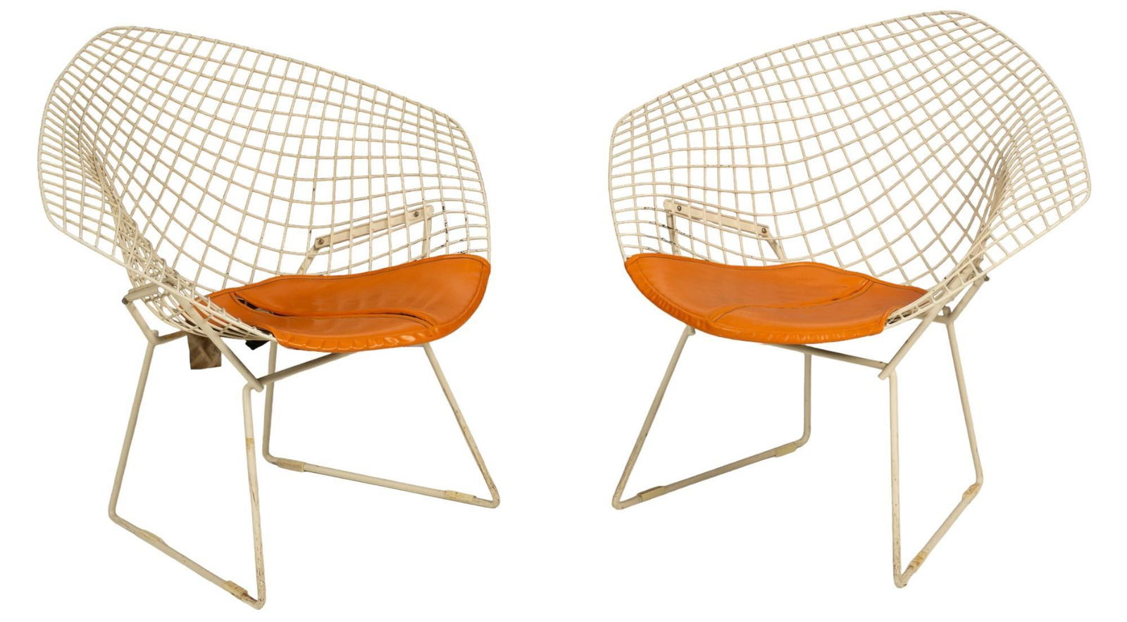 Pair of Harry Bertoia (ITA) Diamond Chairs (1 of 6)