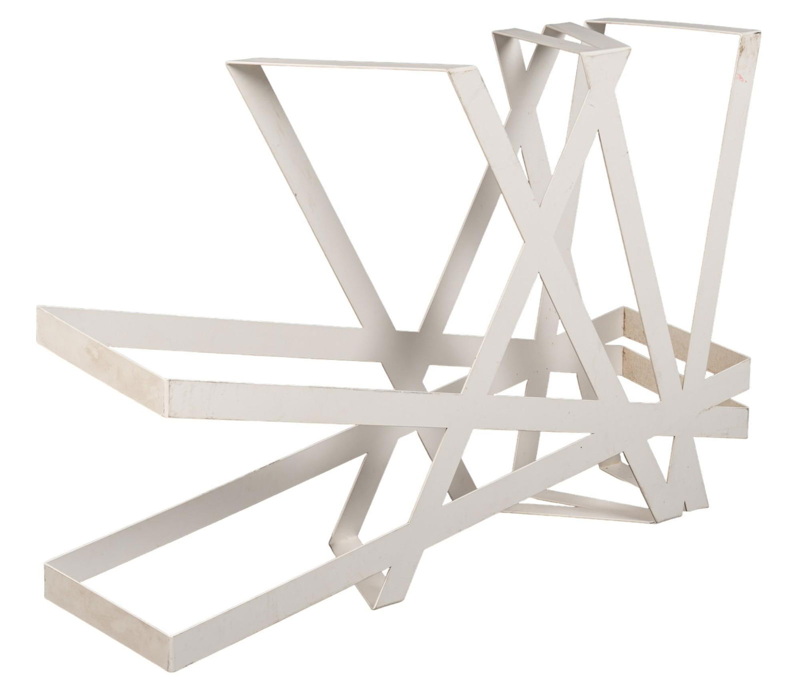 White Metal Abstract Sculpture (1 of 7)