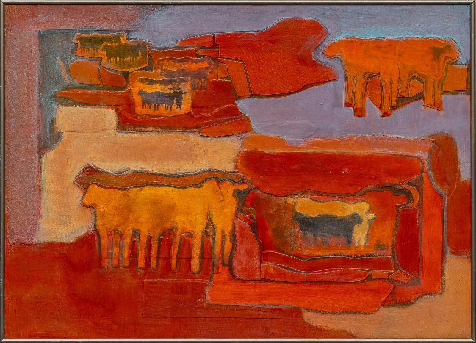 Margaret Warren, "Cows III" (1 of 3)
