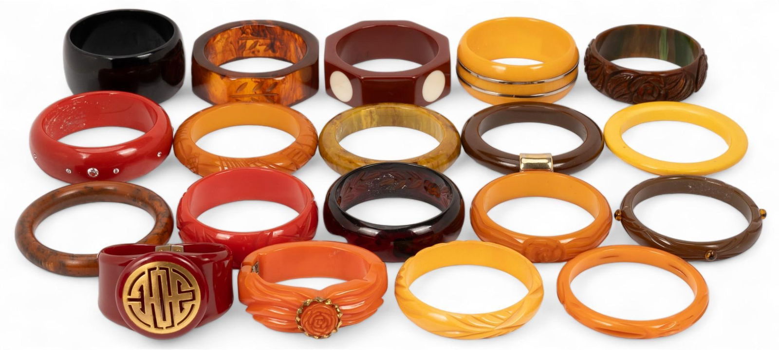 Collection of (19) Bakelite Bracelets (1 of 7)