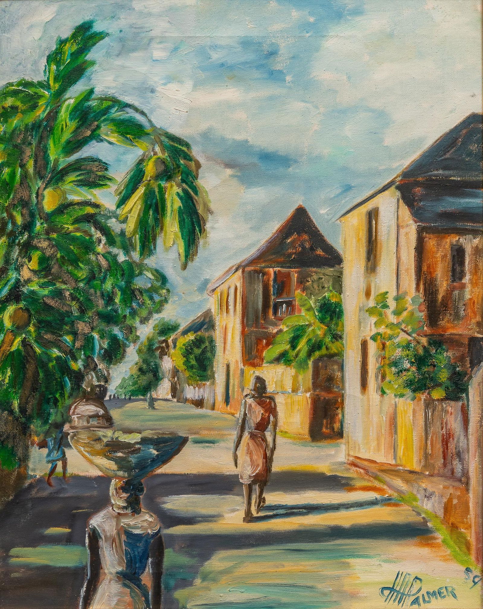 Herbert A. Palmer, Jamaican Street Scene, 1959 (1 of 5)