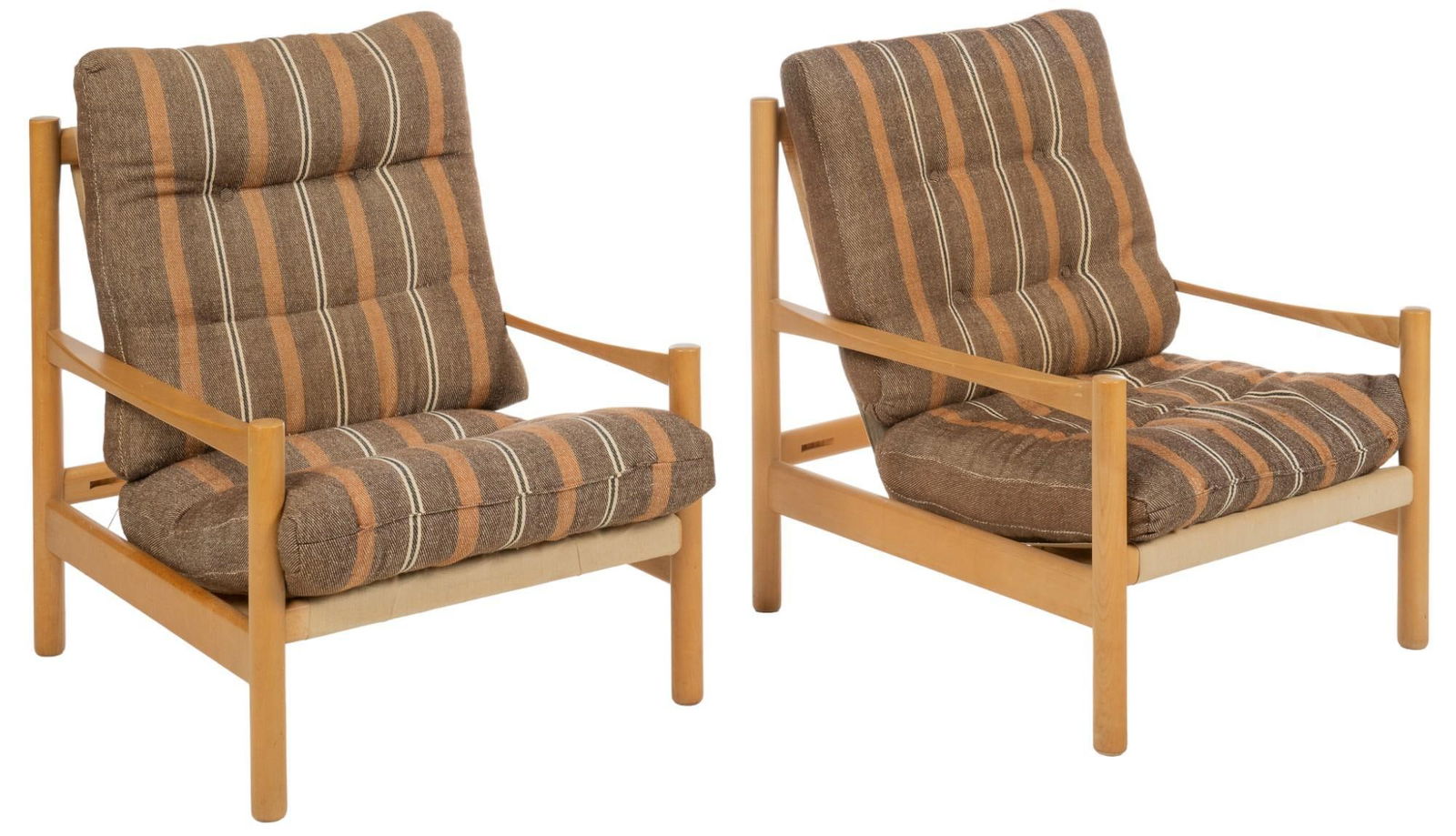 Set of (2) Mid-Century Modern Lounge Chairs (1 of 10)