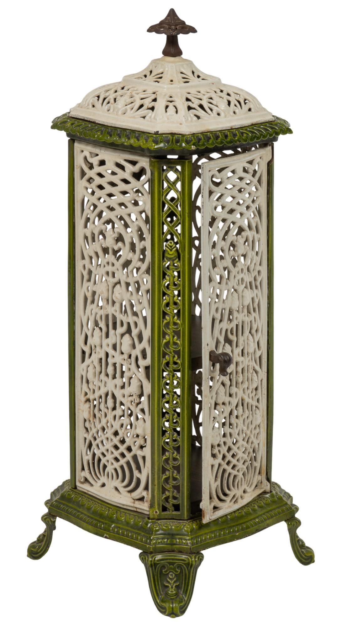 Antique Enameled Iron Parlor Stove (1 of 7)