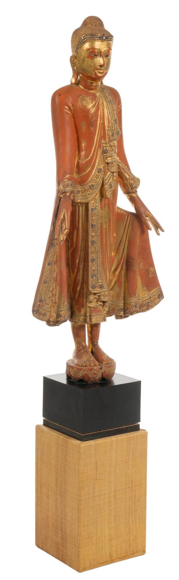 Vintage Standing Buddha Statue (1 of 12)