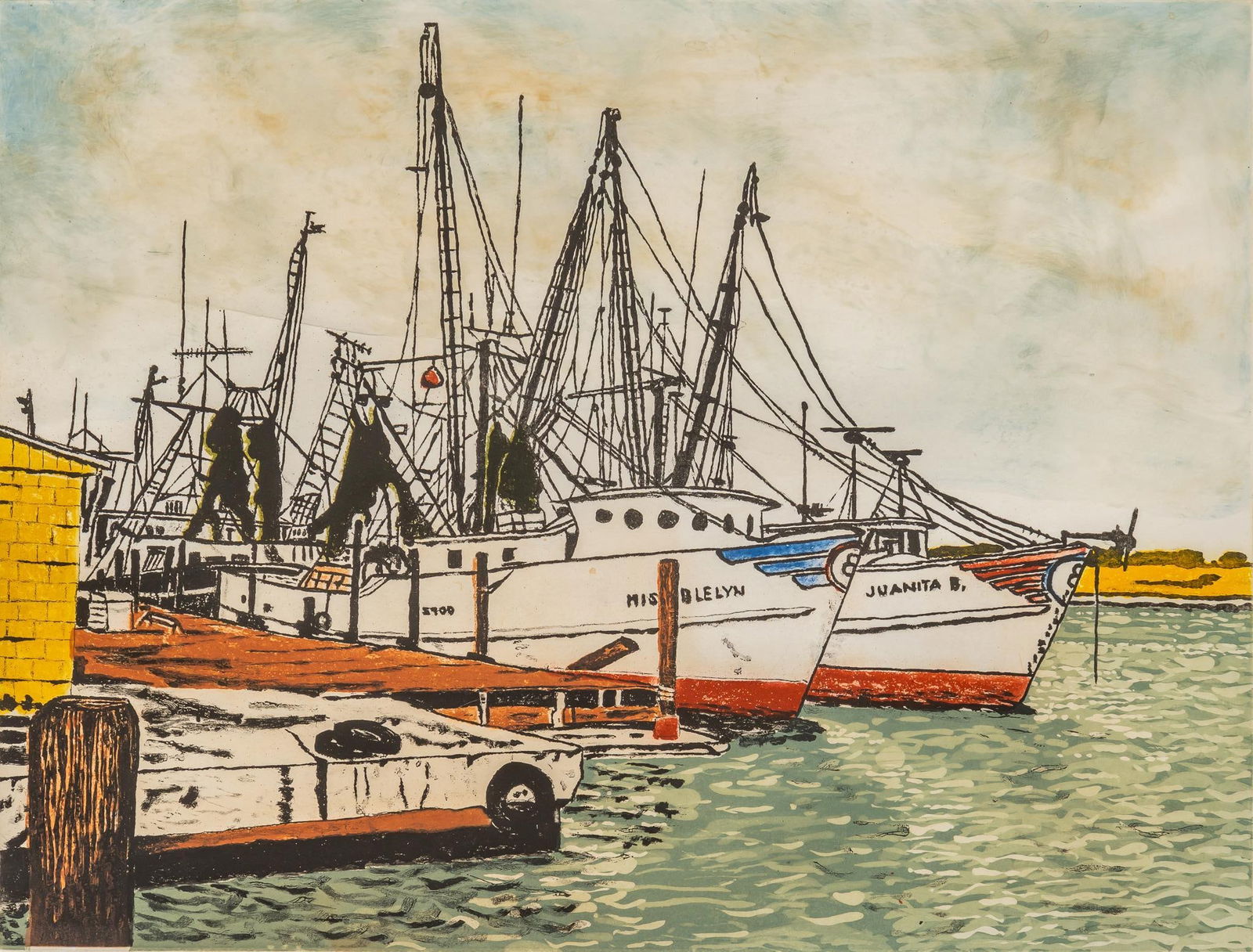 Alan Cobb, "Rockport Shrimp Boats" (1 of 5)