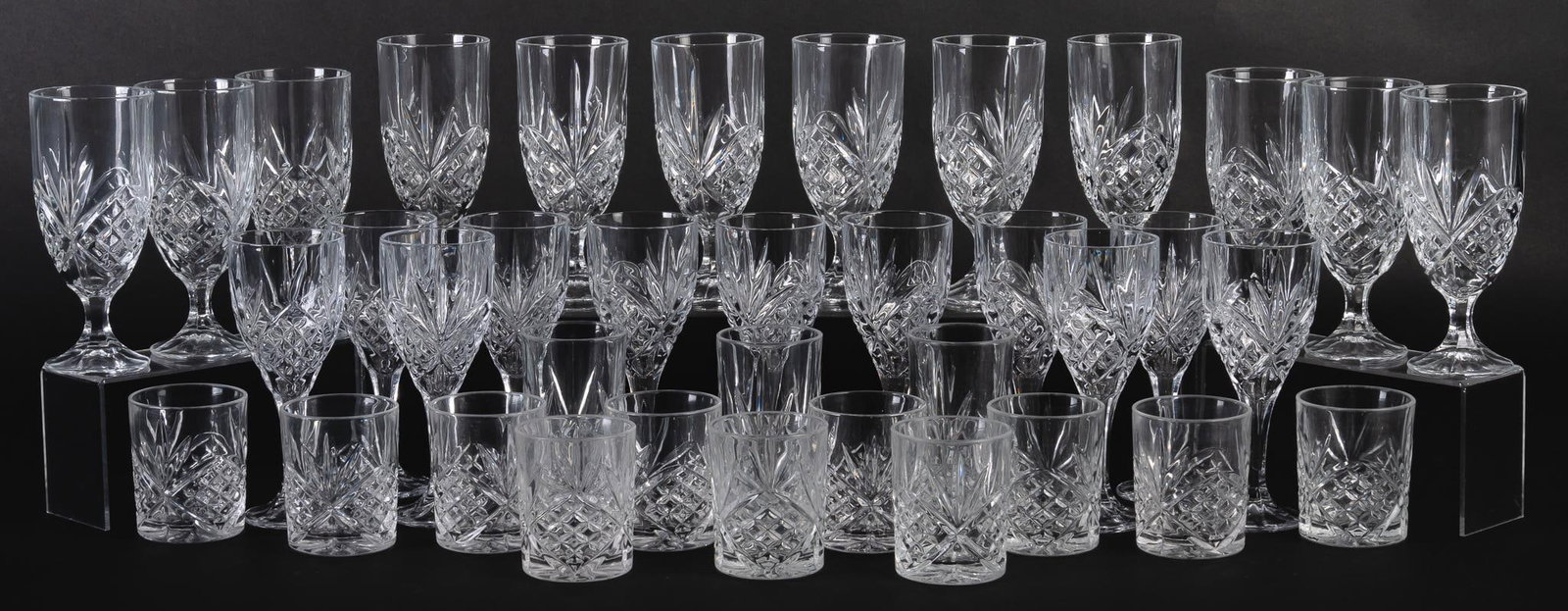 Godinger Dublin Crystal Kiddush Cup And Saucer Set - Gold Edge, For Shabbat & Jewish Holidays - View #3