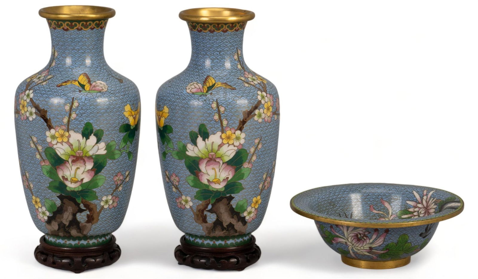 (3) Cloisonne Vessels (1 of 12)